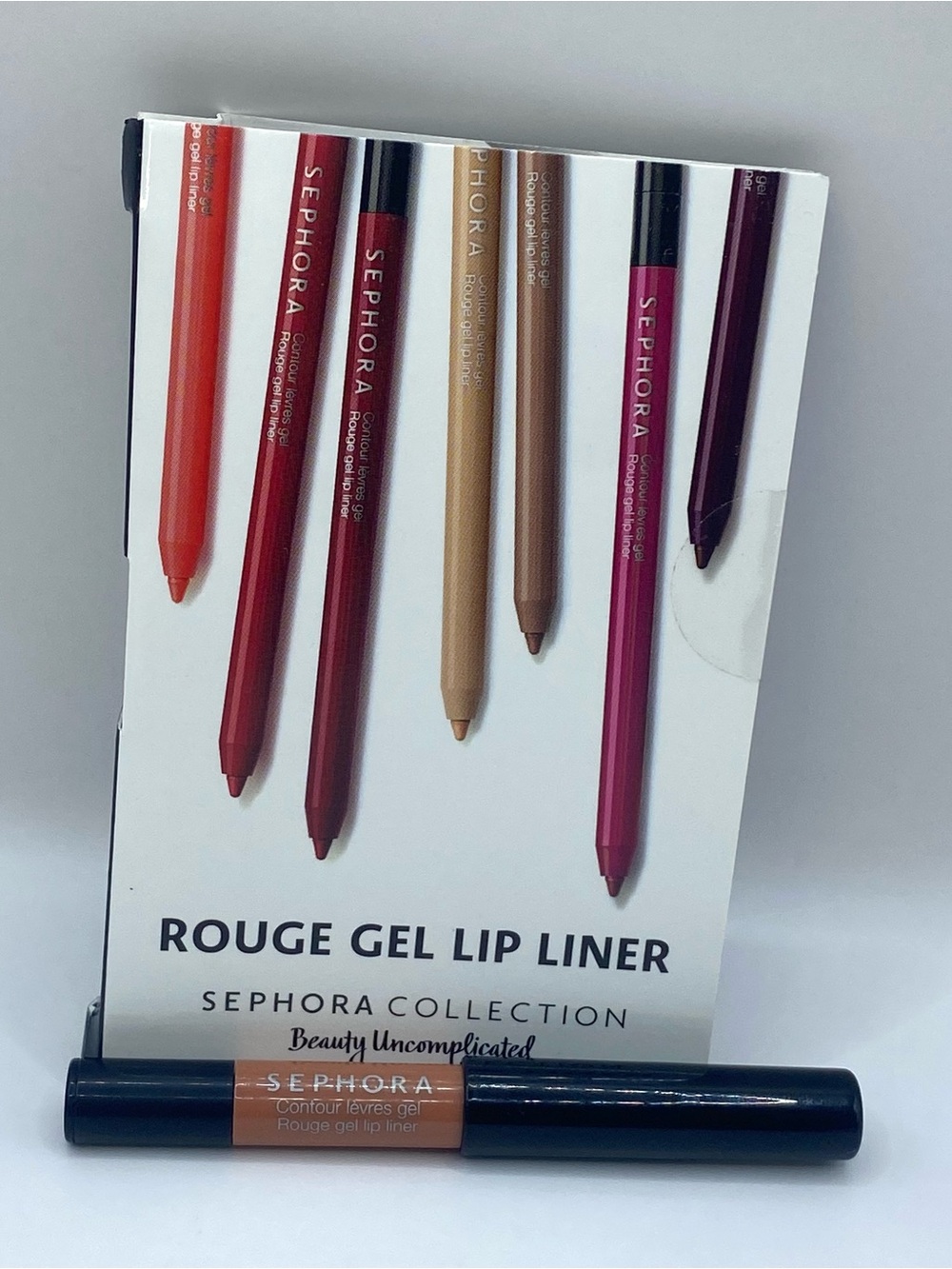 Sephora Collection Rouge Gel Lip Liner 02 Nothin But Nude Pencil Liner Mini New